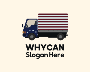 Freight - American Forwarding Truck logo design