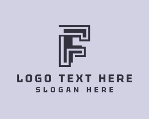 Draftman - Builder Architecture Letter F logo design