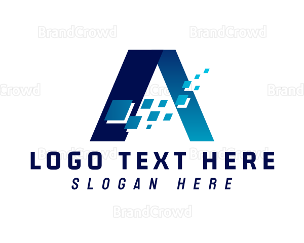 Telecom Company Letter A Logo