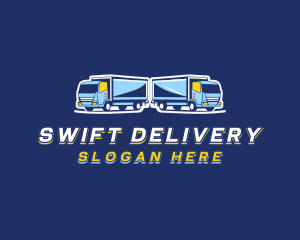 Trucking Delivery Mover logo design