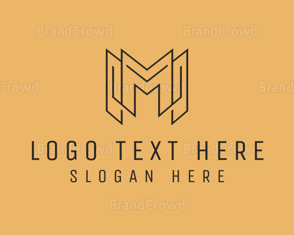 Minimalist Professional Agency Letter M Logo
