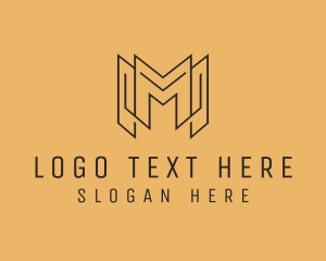 Professional Agency Letter M logo design