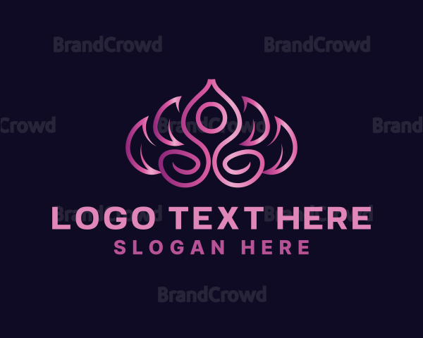 Lotus Flower Yoga Logo