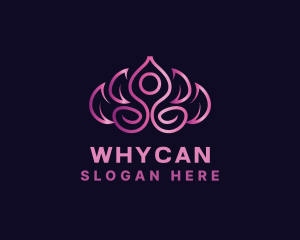 Healing - Lotus Flower Yoga logo design
