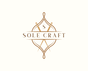 Classic Sewing Needle logo design