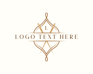 Sewing - Classic Sewing Needle logo design