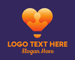 Health Insurance - Orange Abstract Heart logo design