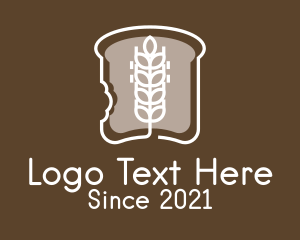 Baking - Wheat Bread Slice logo design