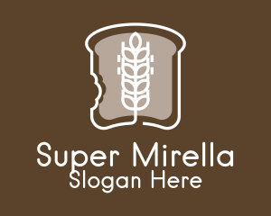 Wheat Bread Slice  Logo