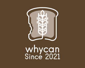 Cook - Wheat Bread Slice logo design