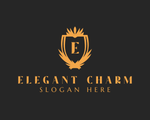 Elegant Royalty Shield logo design