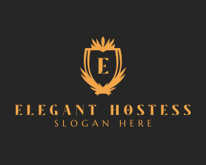 Elegant Royalty Shield logo design