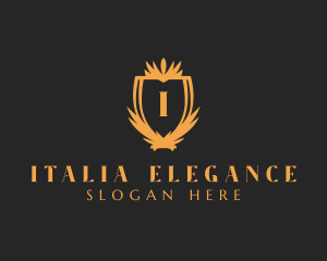 Elegant Royalty Shield logo design