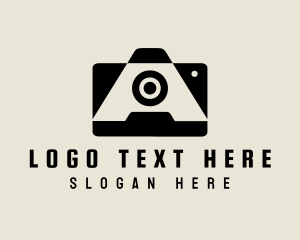 Vlogger - Retro Camera Letter A logo design