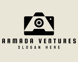 Retro Camera Letter A logo design