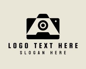 Photography - Retro Camera Letter A logo design