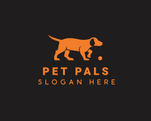 Orange Dog Pet Puppy logo design