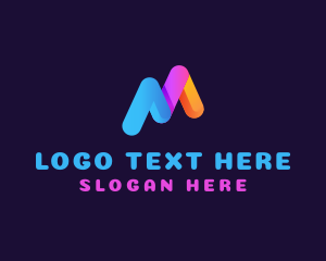 Partner - Digital Consulting Media Letter M logo design