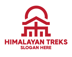 Nepal - Asian Temple  Landmark logo design