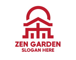 Asian - Asian Temple  Landmark logo design