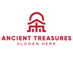 Asian Temple  Landmark logo design