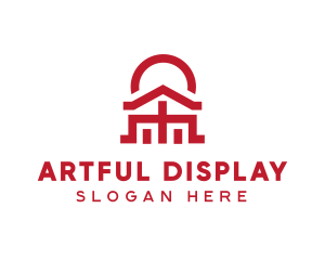 Asian Temple  Landmark logo design