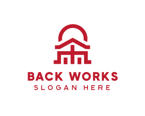 Asian Temple  Landmark logo design