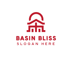 Asian Temple  Landmark logo design