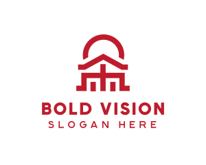 Asian Temple  Landmark logo design