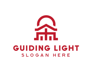 Asian Temple  Landmark logo design