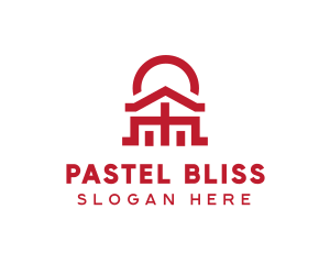 Asian Temple  Landmark logo design