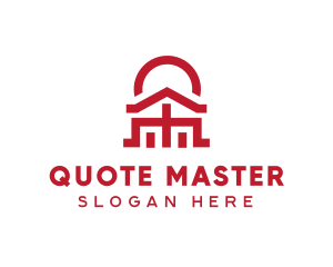 Asian Temple  Landmark logo design