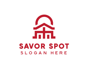 Asian Temple  Landmark logo design