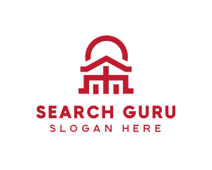 Asian Temple  Landmark logo design