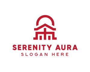 Asian Temple  Landmark logo design