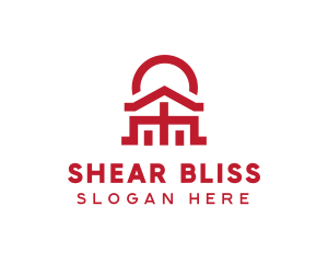 Asian Temple  Landmark logo design