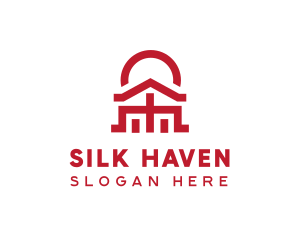 Asian Temple  Landmark logo design