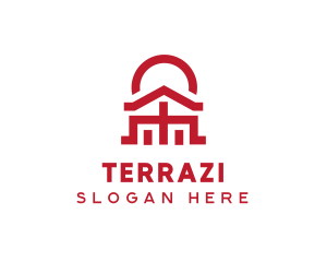 Asian Temple  Landmark logo design