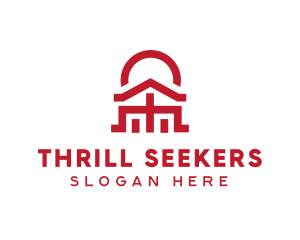 Asian Temple  Landmark logo design