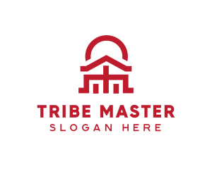 Asian Temple  Landmark logo design