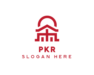 Asian Temple  Landmark logo design