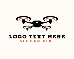 Flying - Drone Camera Gadget logo design