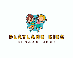 Playful Kids Nursery logo design