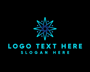 Digital - Compass Star Tech logo design