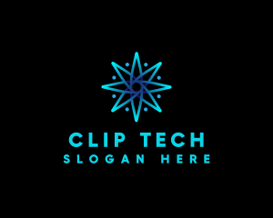 Compass Star Tech logo design