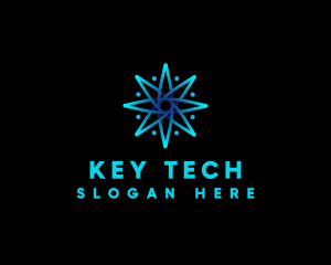 Compass Star Tech logo design