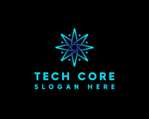 Compass Star Tech logo design