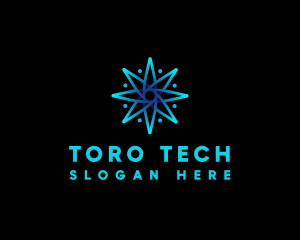 Compass Star Tech logo design