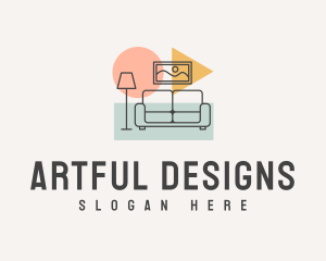 Modern Pop Interior Designer logo design