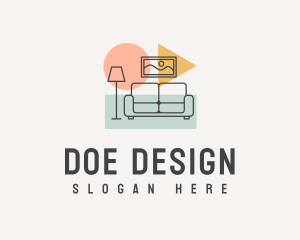 Modern Pop Interior Designer logo design